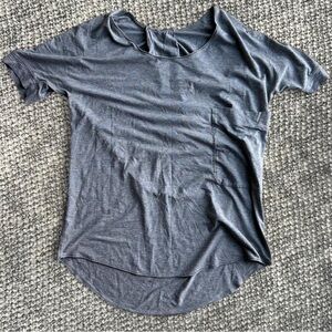Lululemon Pocket Grey Slouchy TShirt
